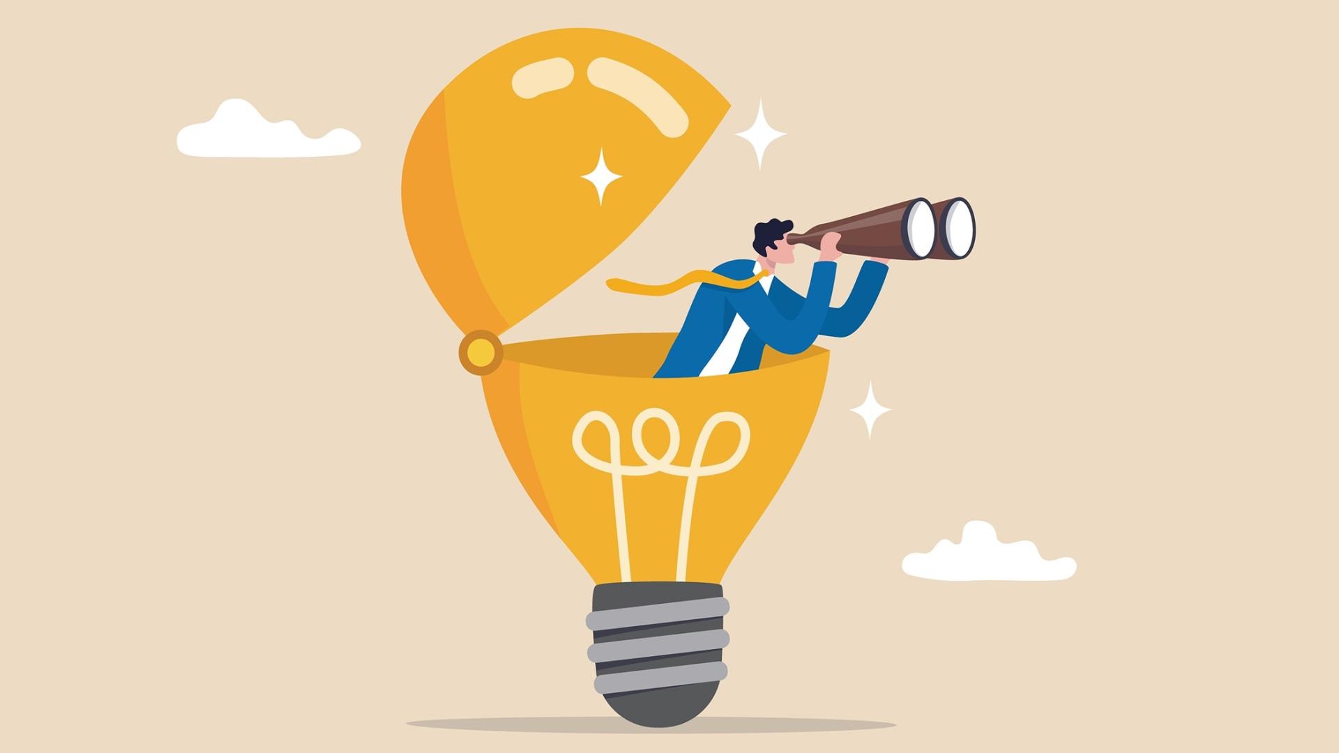 Illustratie gloeilamp